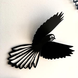 Birds in Flight (Fantail or Tui) - Wall Art